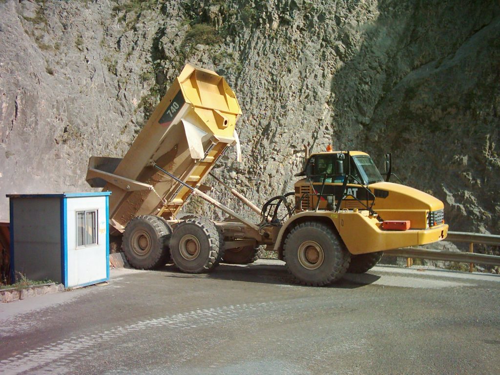Transporte de materiales áridos